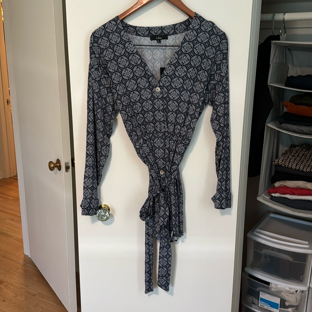 Lulus patterned romper size xs NWT